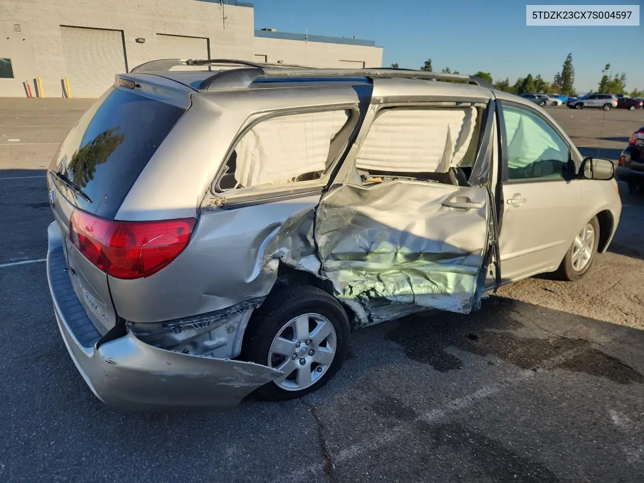 5TDZK23CX7S004597 2007 Toyota Sienna Ce