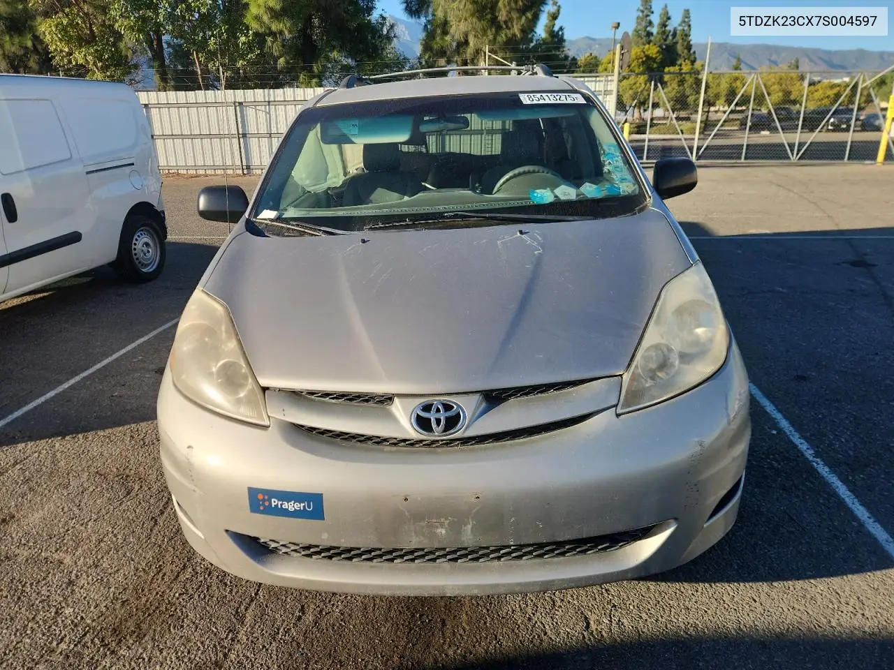 5TDZK23CX7S004597 2007 Toyota Sienna Ce