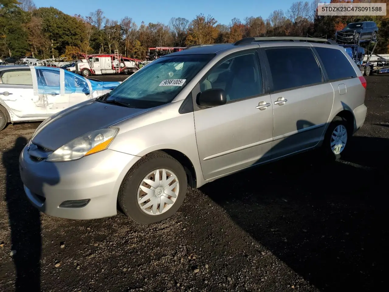 5TDZK23C47S091588 2007 Toyota Sienna Ce