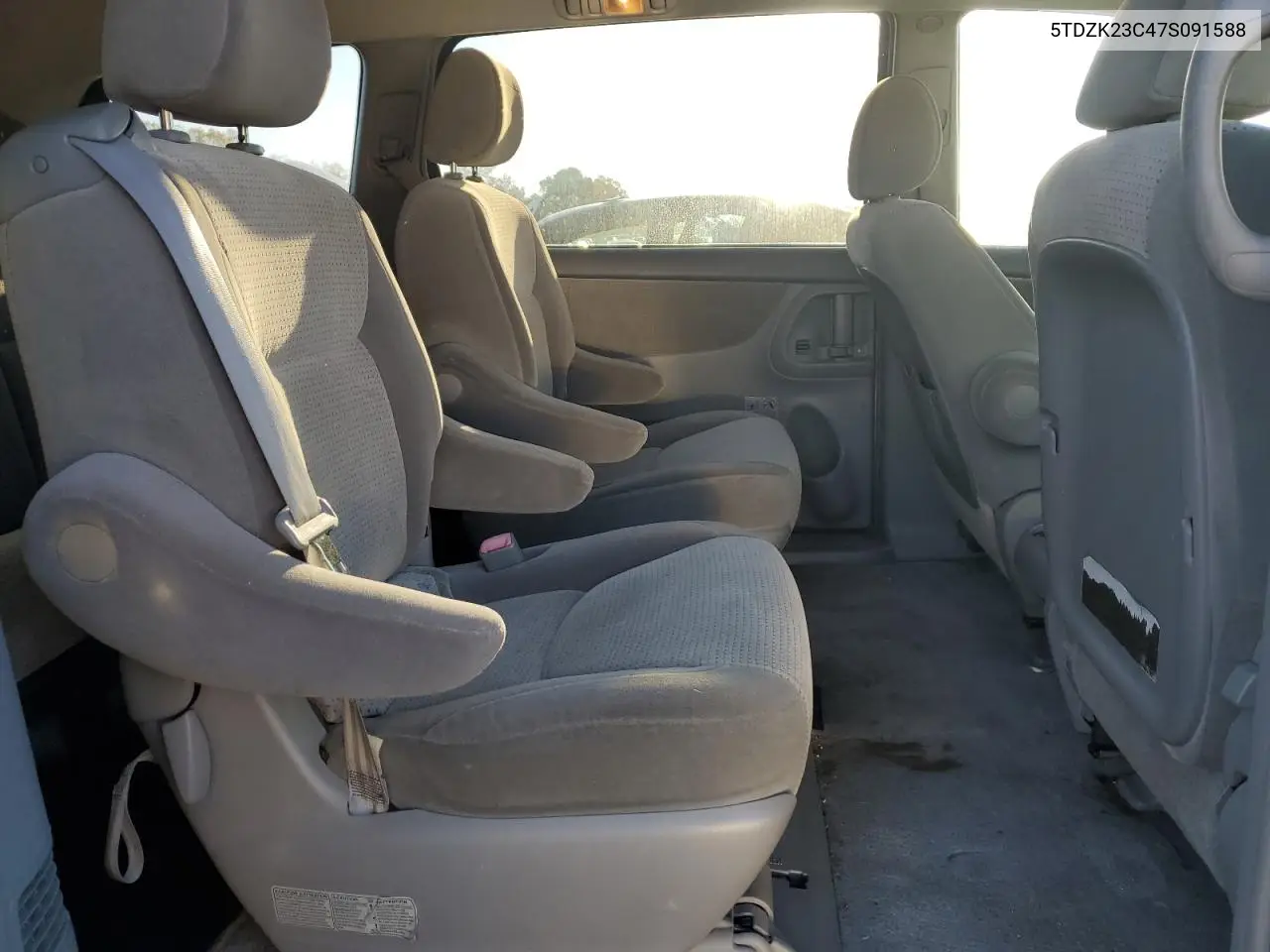 5TDZK23C47S091588 2007 Toyota Sienna Ce