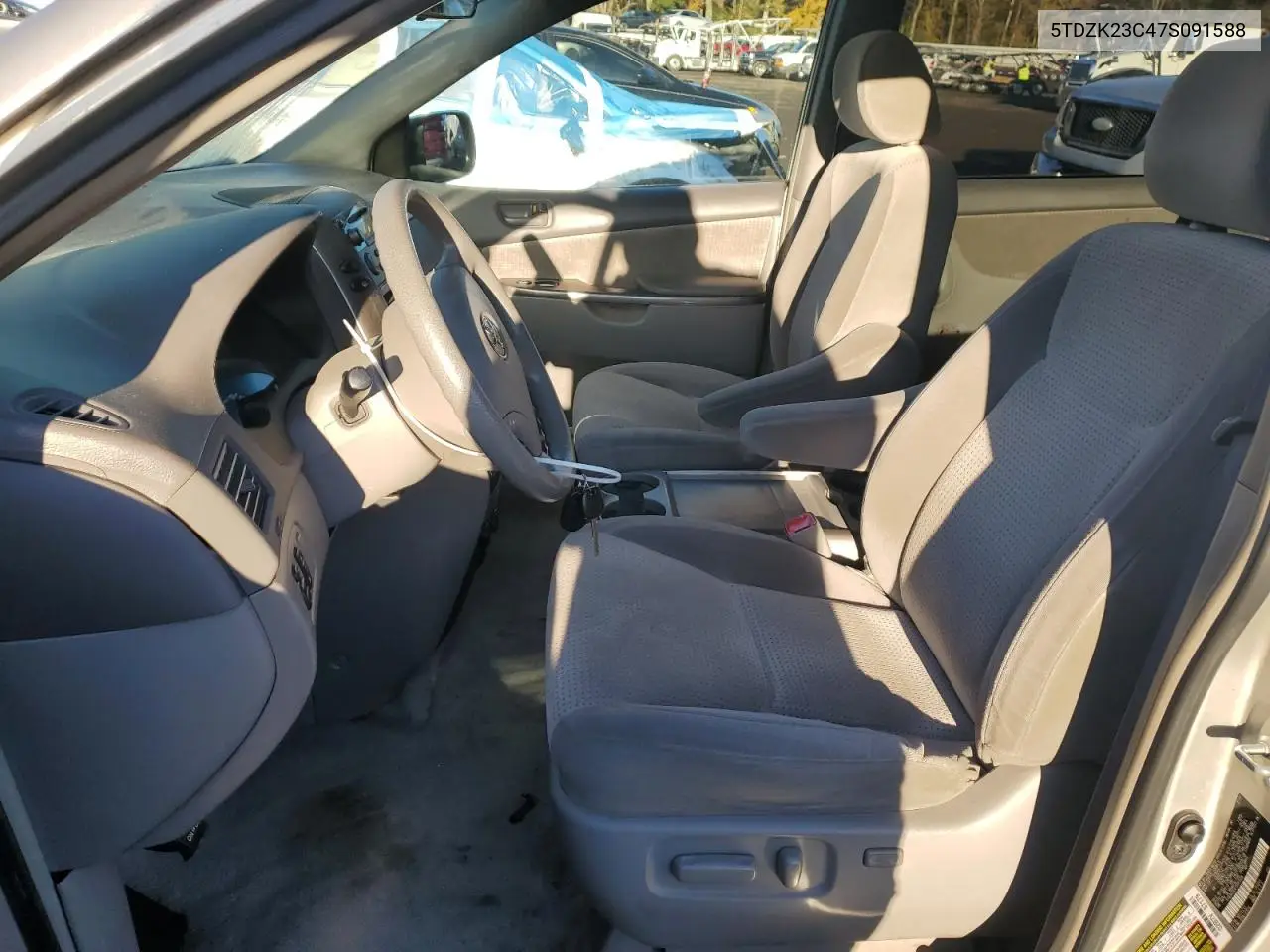 5TDZK23C47S091588 2007 Toyota Sienna Ce