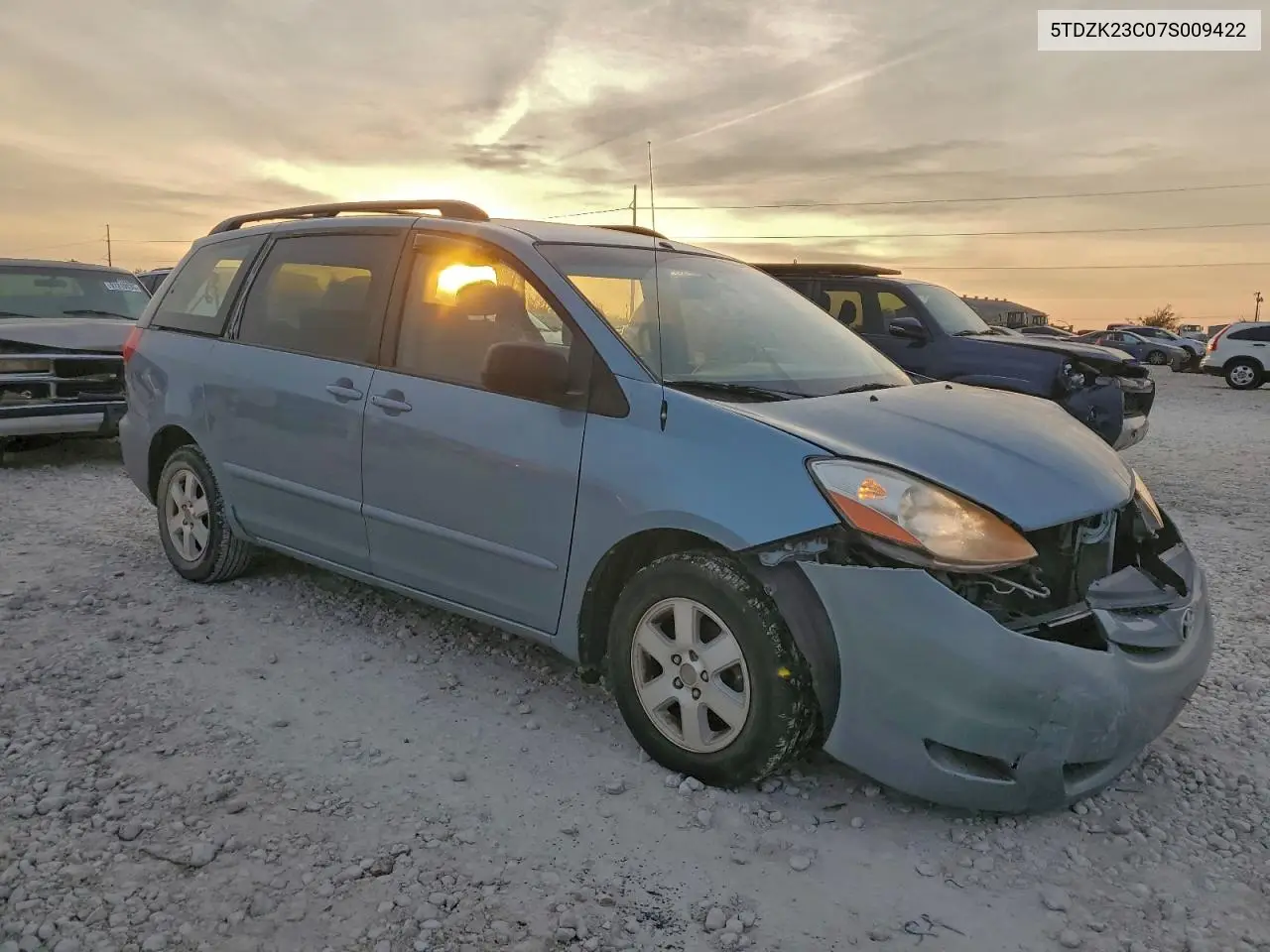5TDZK23C07S009422 2007 Toyota Sienna Ce