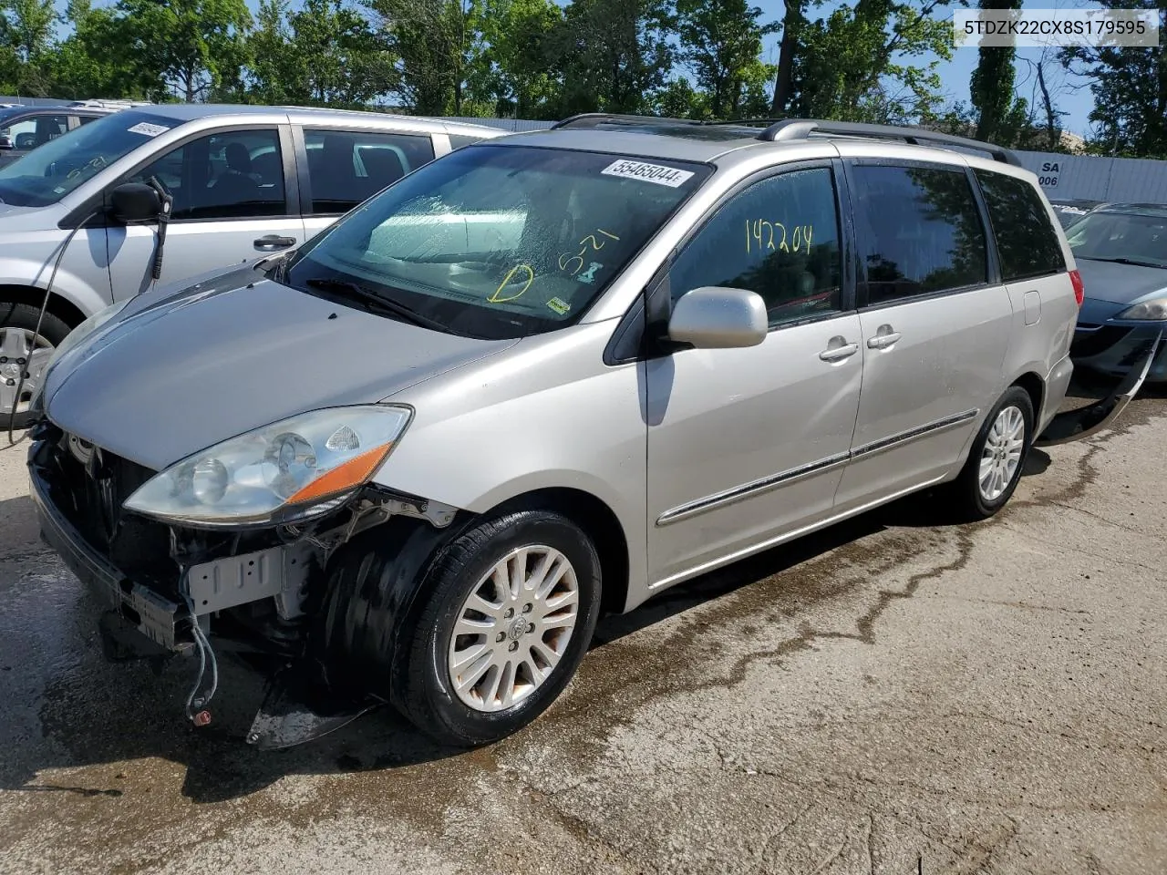 5TDZK22CX8S179595 2008 Toyota Sienna Xle