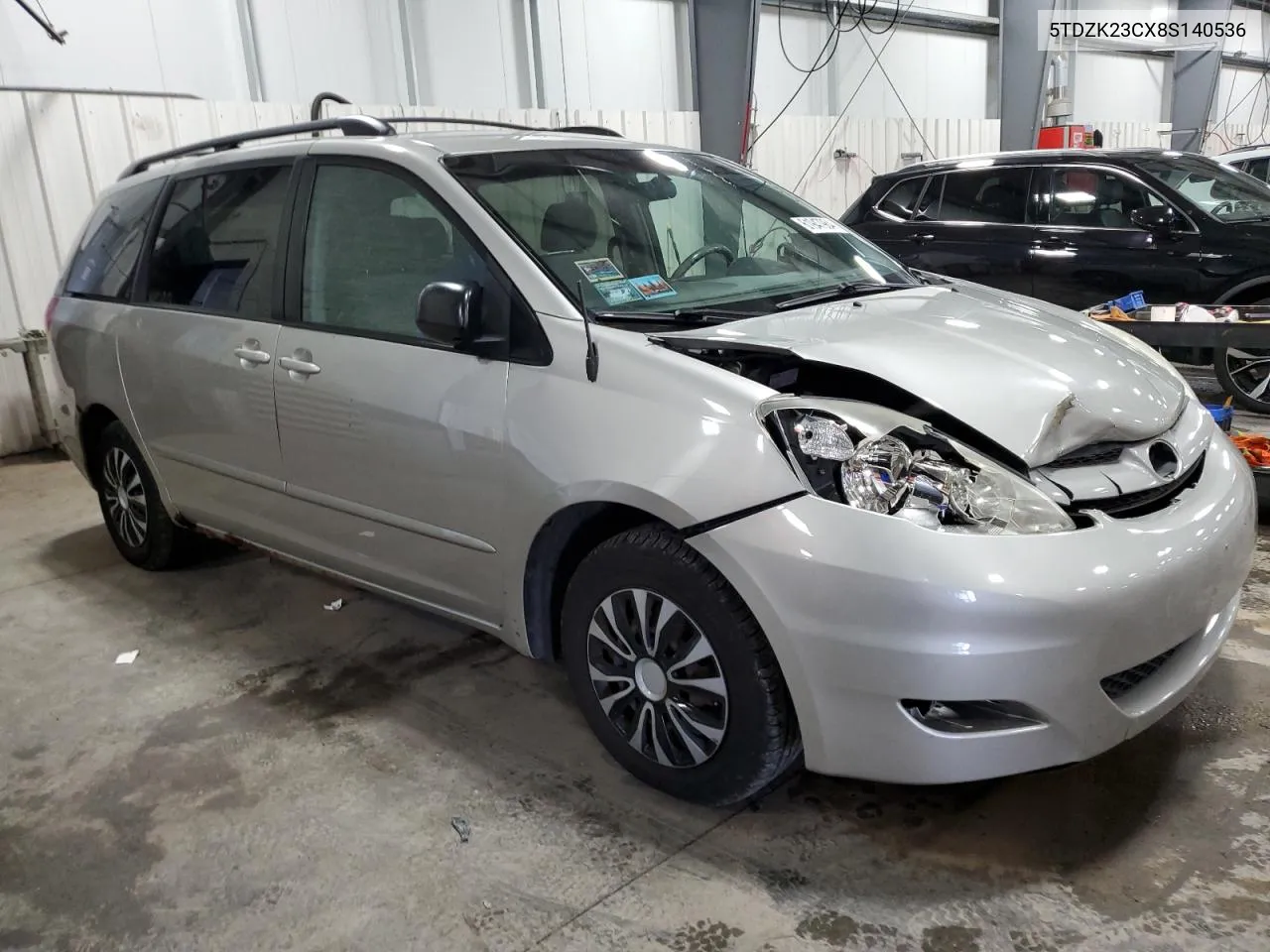 2008 Toyota Sienna Ce VIN: 5TDZK23CX8S140536 Lot: 61947984