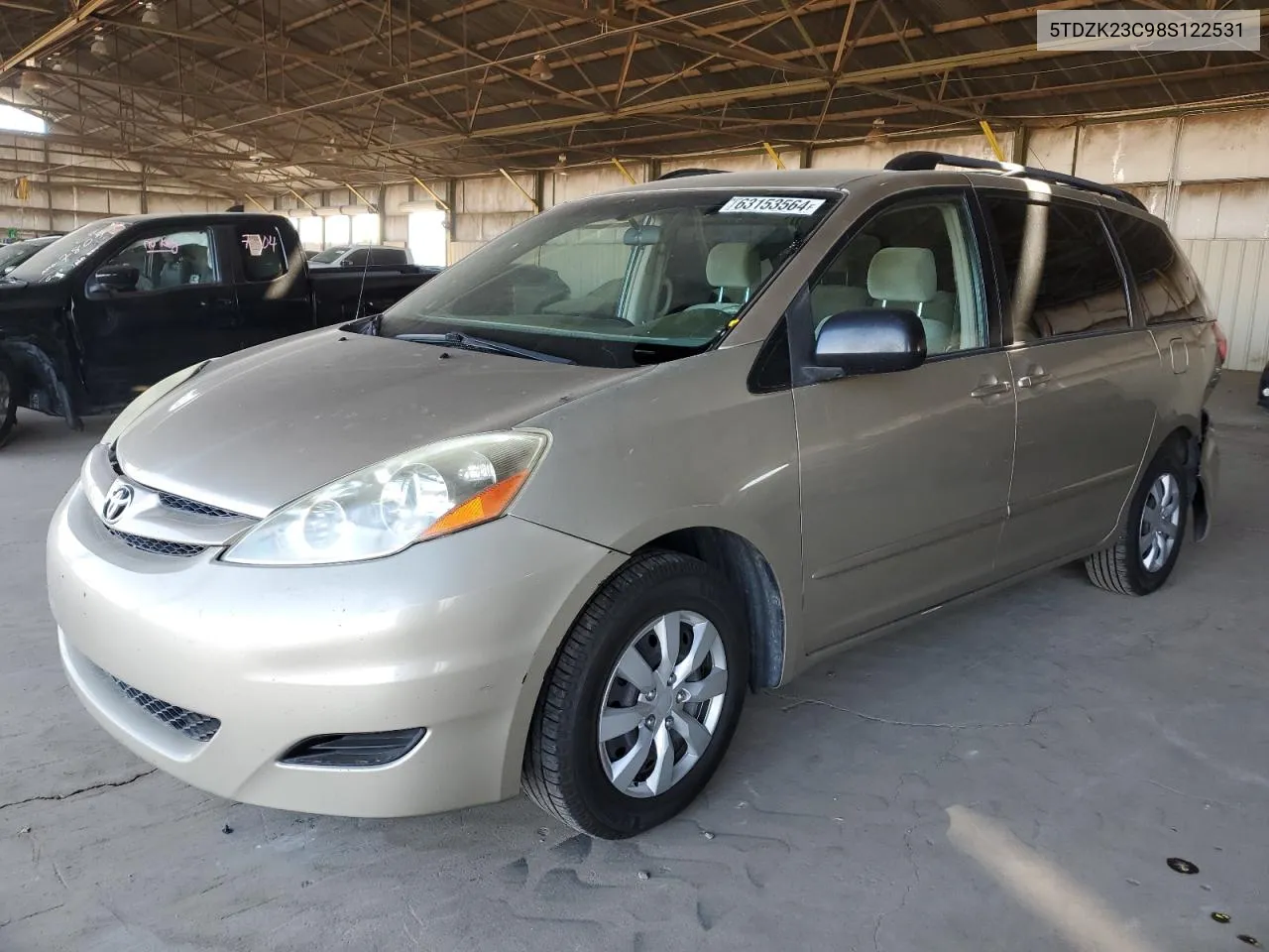 5TDZK23C98S122531 2008 Toyota Sienna Ce