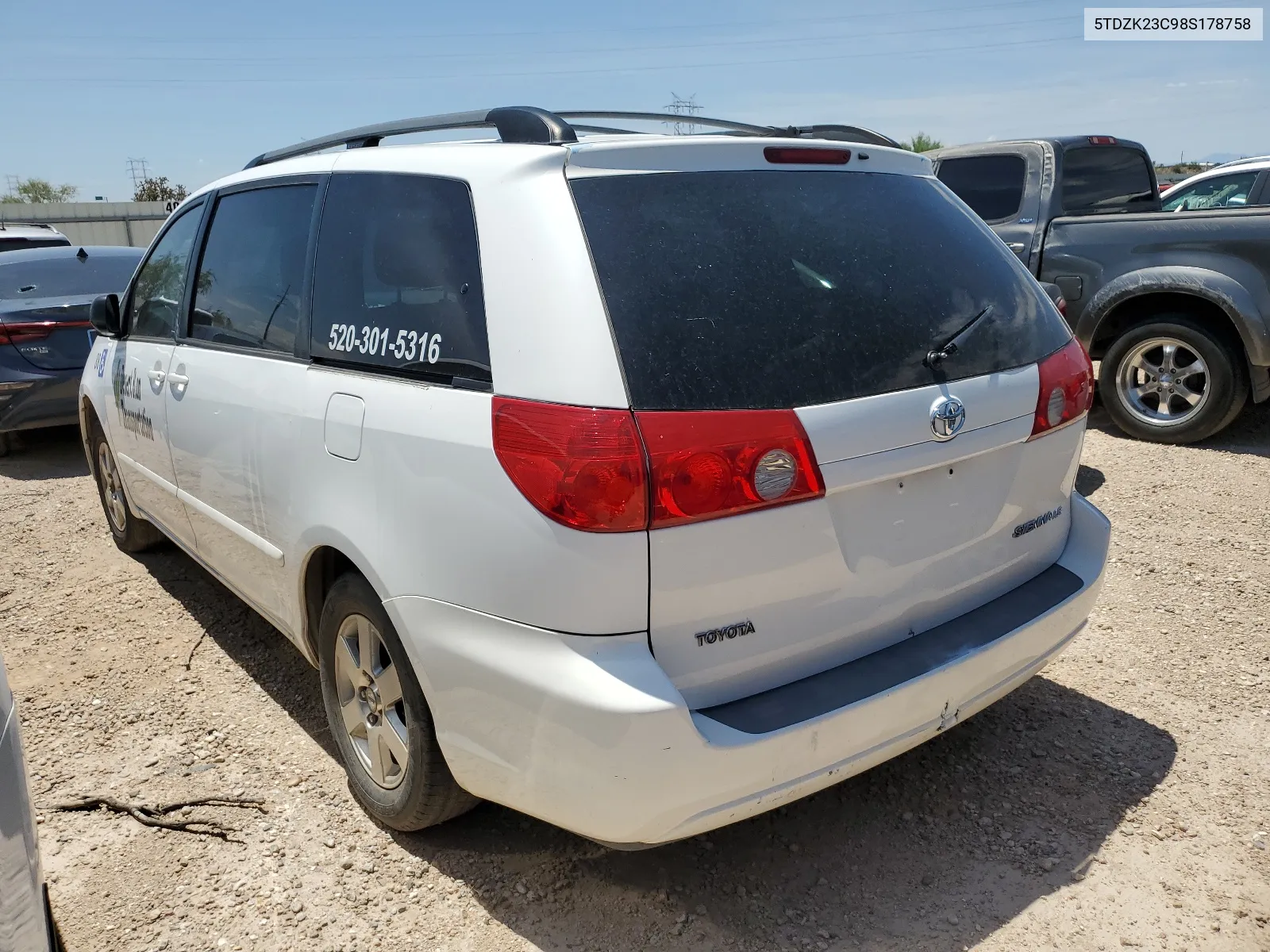 5TDZK23C98S178758 2008 Toyota Sienna Ce