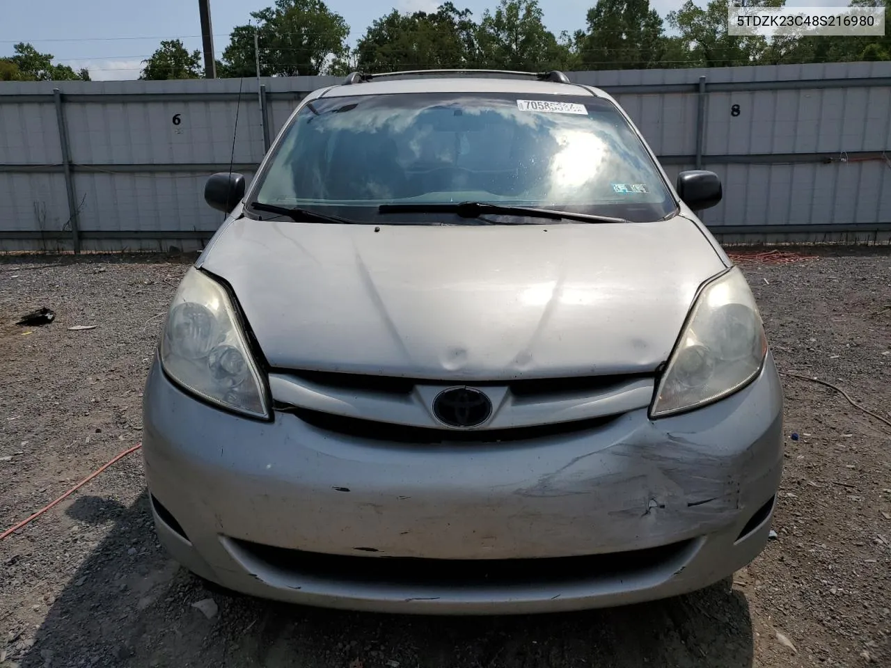 5TDZK23C48S216980 2008 Toyota Sienna Ce