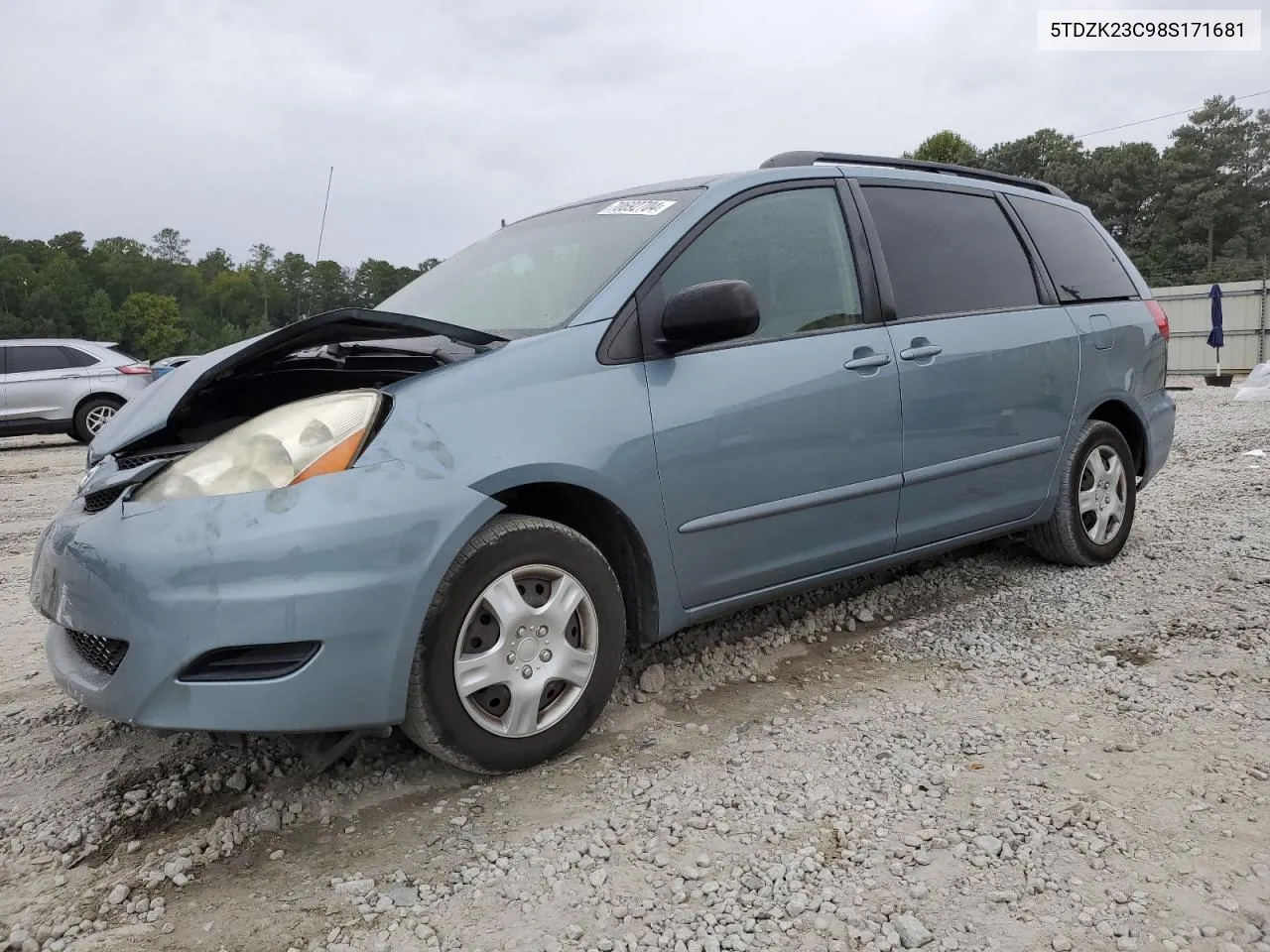 2008 Toyota Sienna Ce VIN: 5TDZK23C98S171681 Lot: 70692704