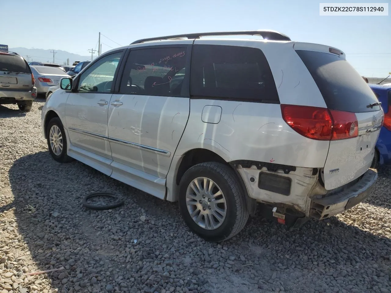 5TDZK22C78S112940 2008 Toyota Sienna Xle