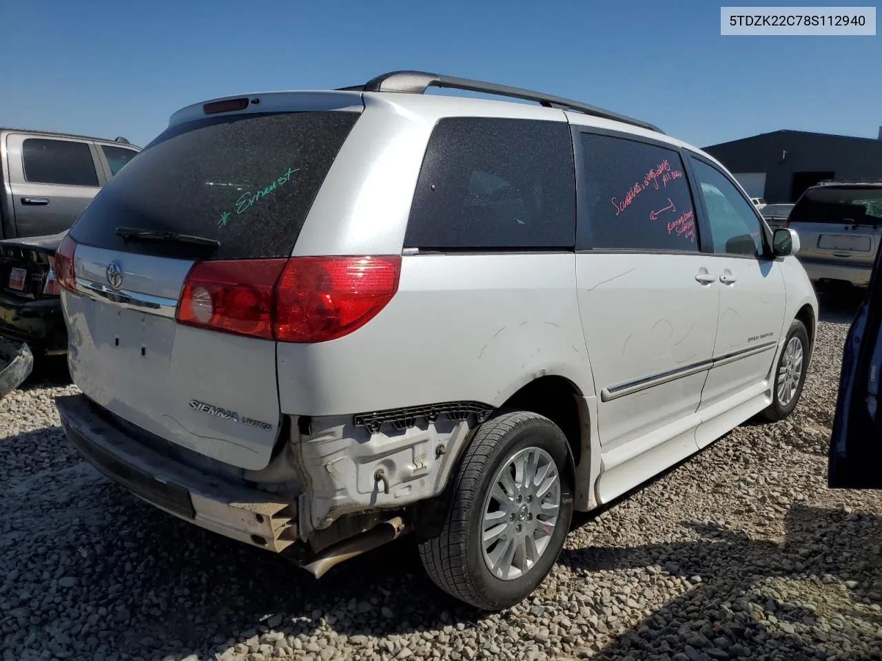 5TDZK22C78S112940 2008 Toyota Sienna Xle