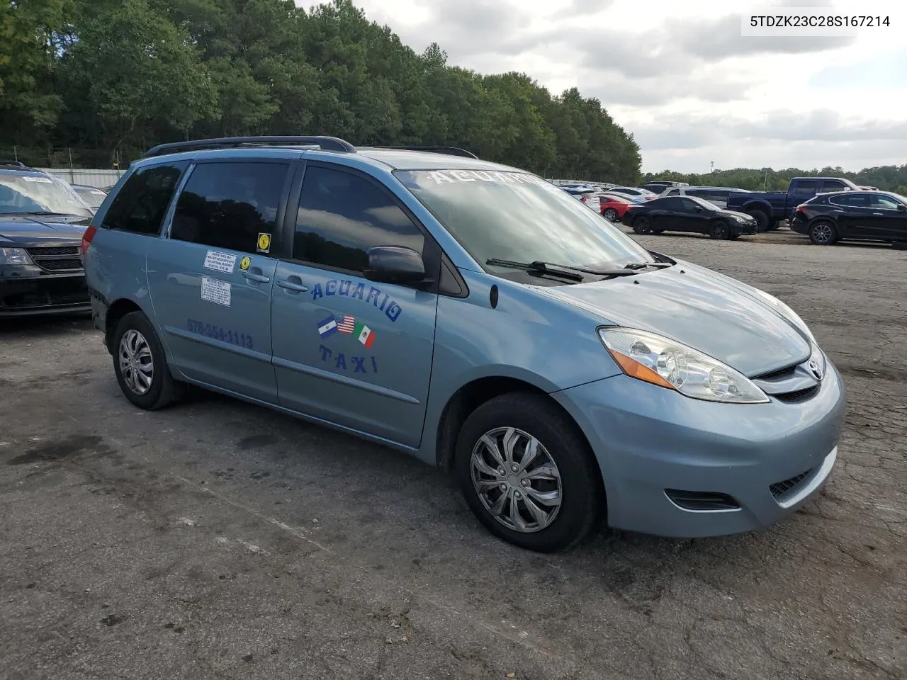 5TDZK23C28S167214 2008 Toyota Sienna Ce