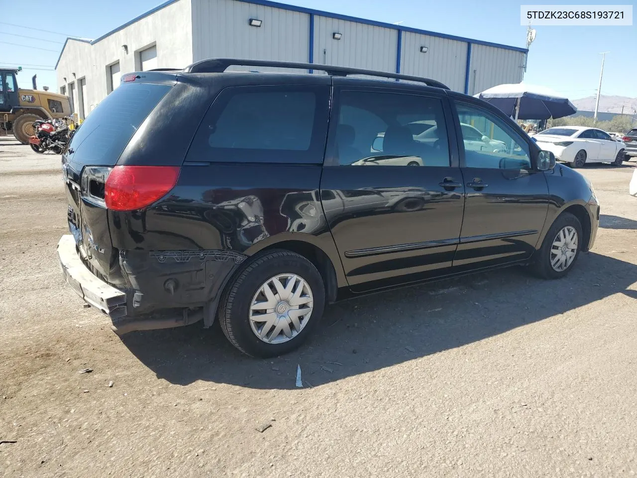 2008 Toyota Sienna Ce VIN: 5TDZK23C68S193721 Lot: 72292174