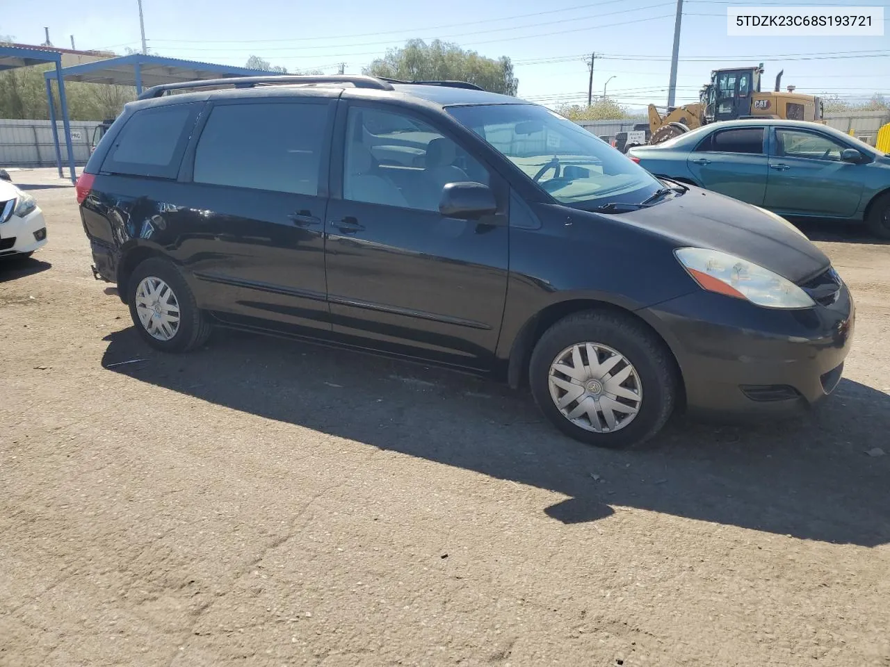 2008 Toyota Sienna Ce VIN: 5TDZK23C68S193721 Lot: 72292174