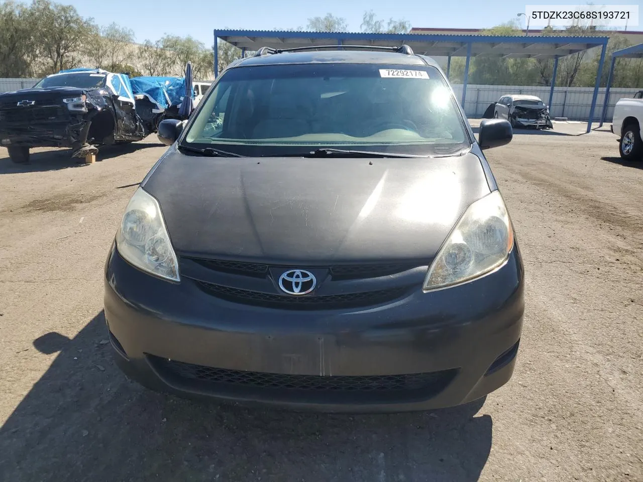 5TDZK23C68S193721 2008 Toyota Sienna Ce