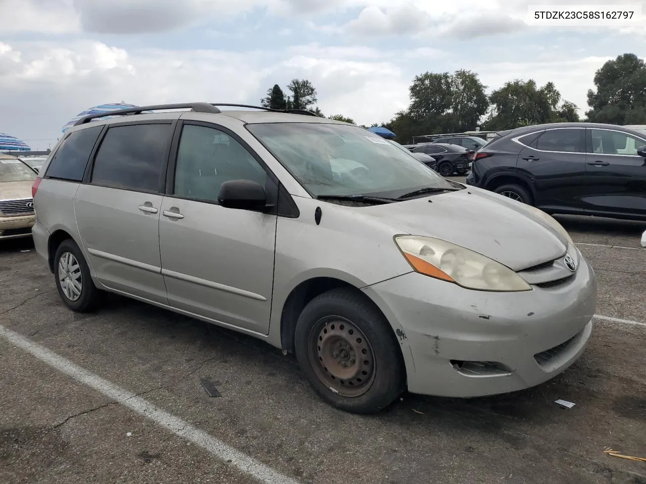 2008 Toyota Sienna Ce VIN: 5TDZK23C58S162797 Lot: 76914624