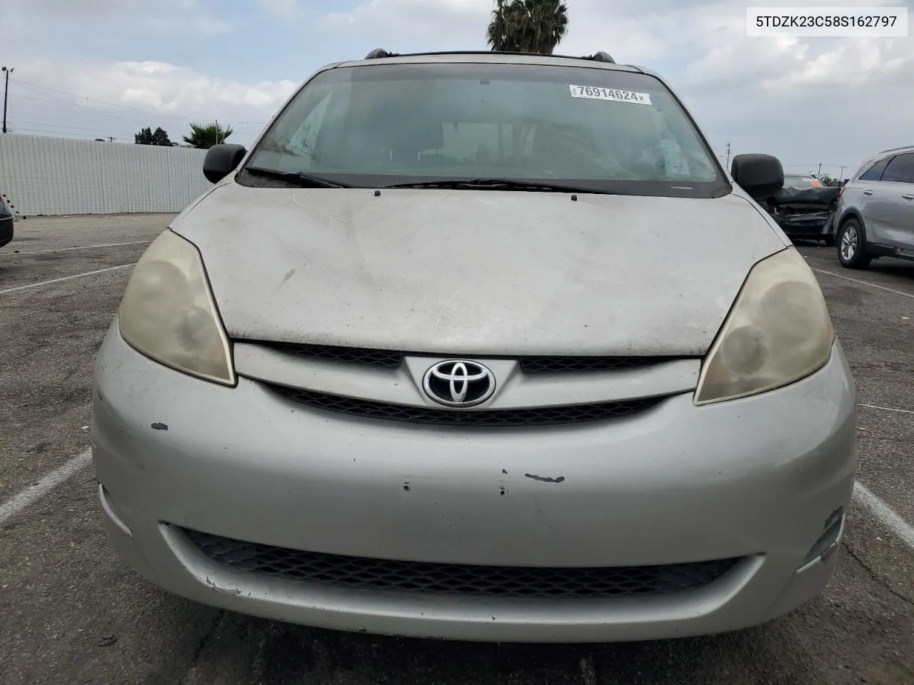 2008 Toyota Sienna Ce VIN: 5TDZK23C58S162797 Lot: 76914624