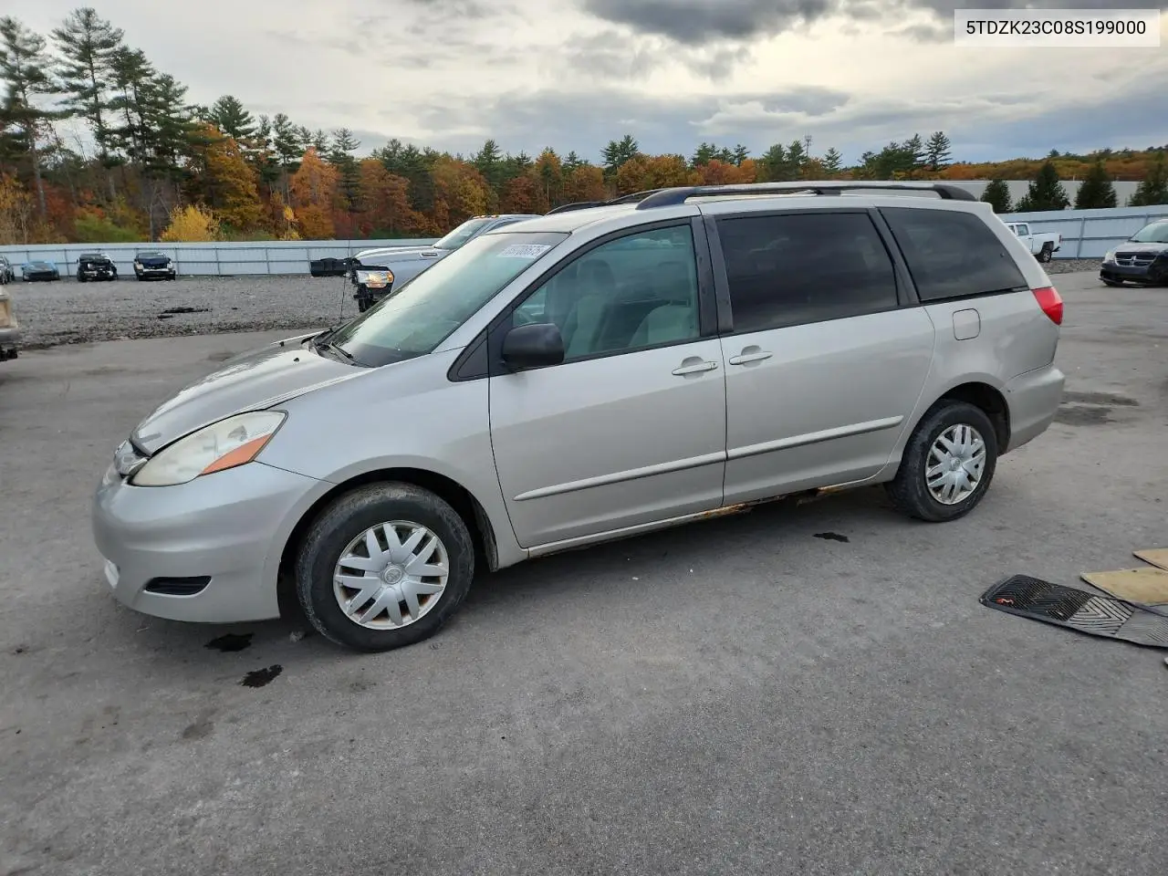 5TDZK23C08S199000 2008 Toyota Sienna Ce