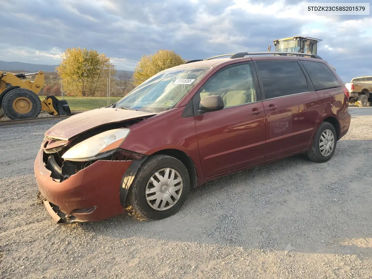 5TDZK23C58S201579 2008 Toyota Sienna Ce