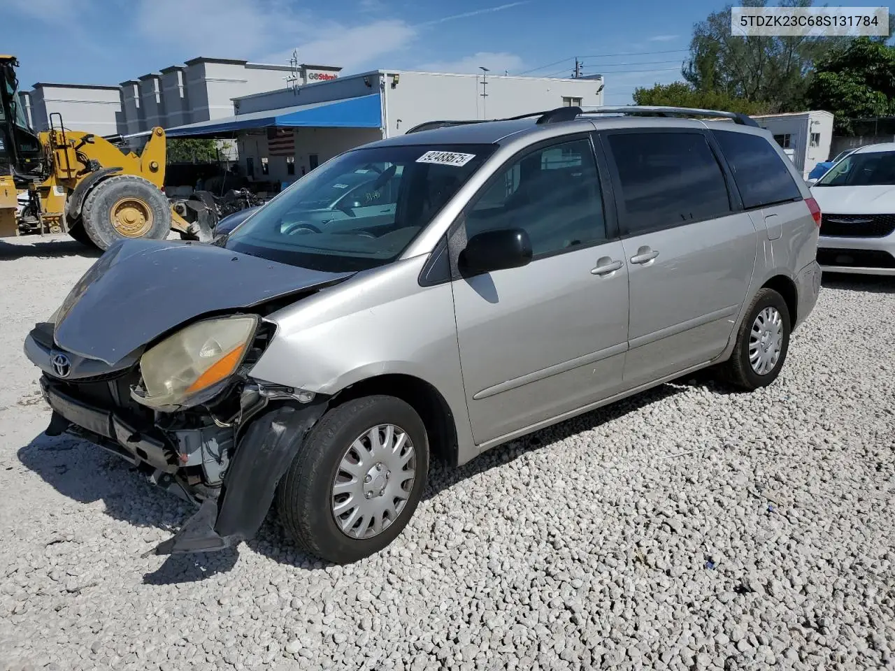 5TDZK23C68S131784 2008 Toyota Sienna Ce