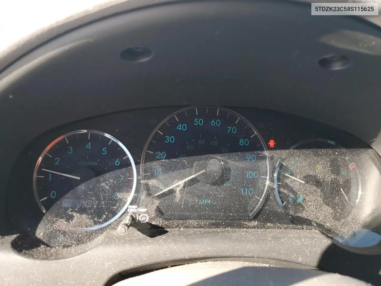 5TDZK23C58S115625 2008 Toyota Sienna Ce