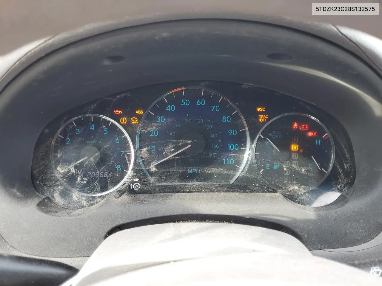 5TDZK23C28S132575 2008 Toyota Sienna Ce
