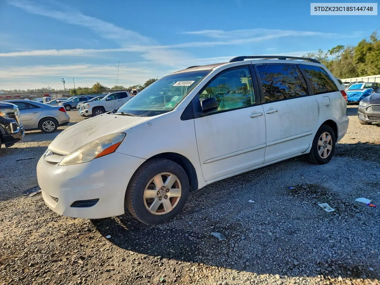 5TDZK23C18S144748 2008 Toyota Sienna Ce