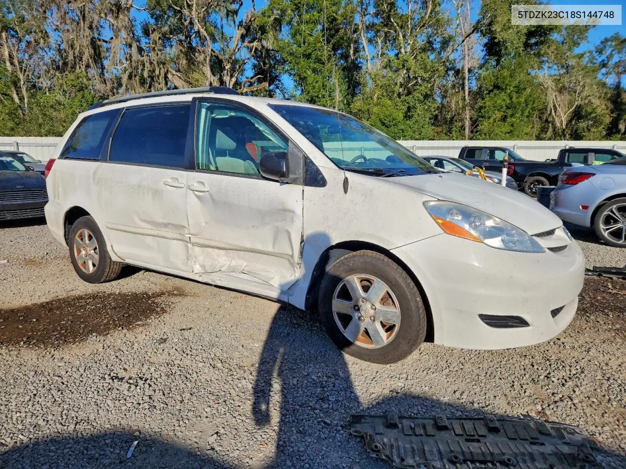 5TDZK23C18S144748 2008 Toyota Sienna Ce