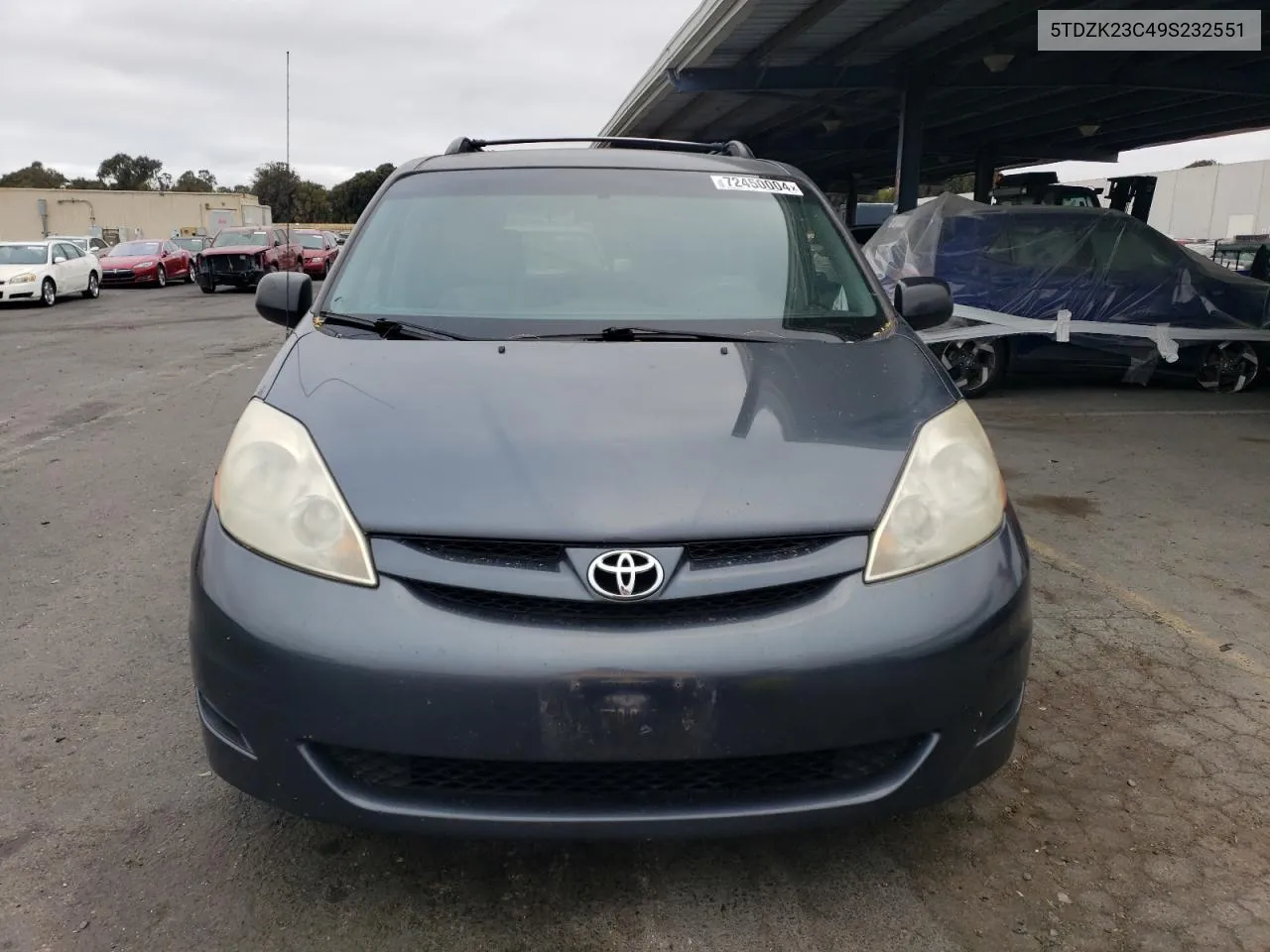 2009 Toyota Sienna Ce VIN: 5TDZK23C49S232551 Lot: 72450004