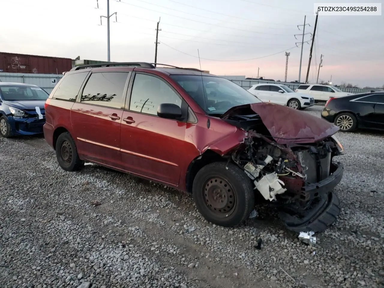 5TDZK23C49S254288 2009 Toyota Sienna Ce