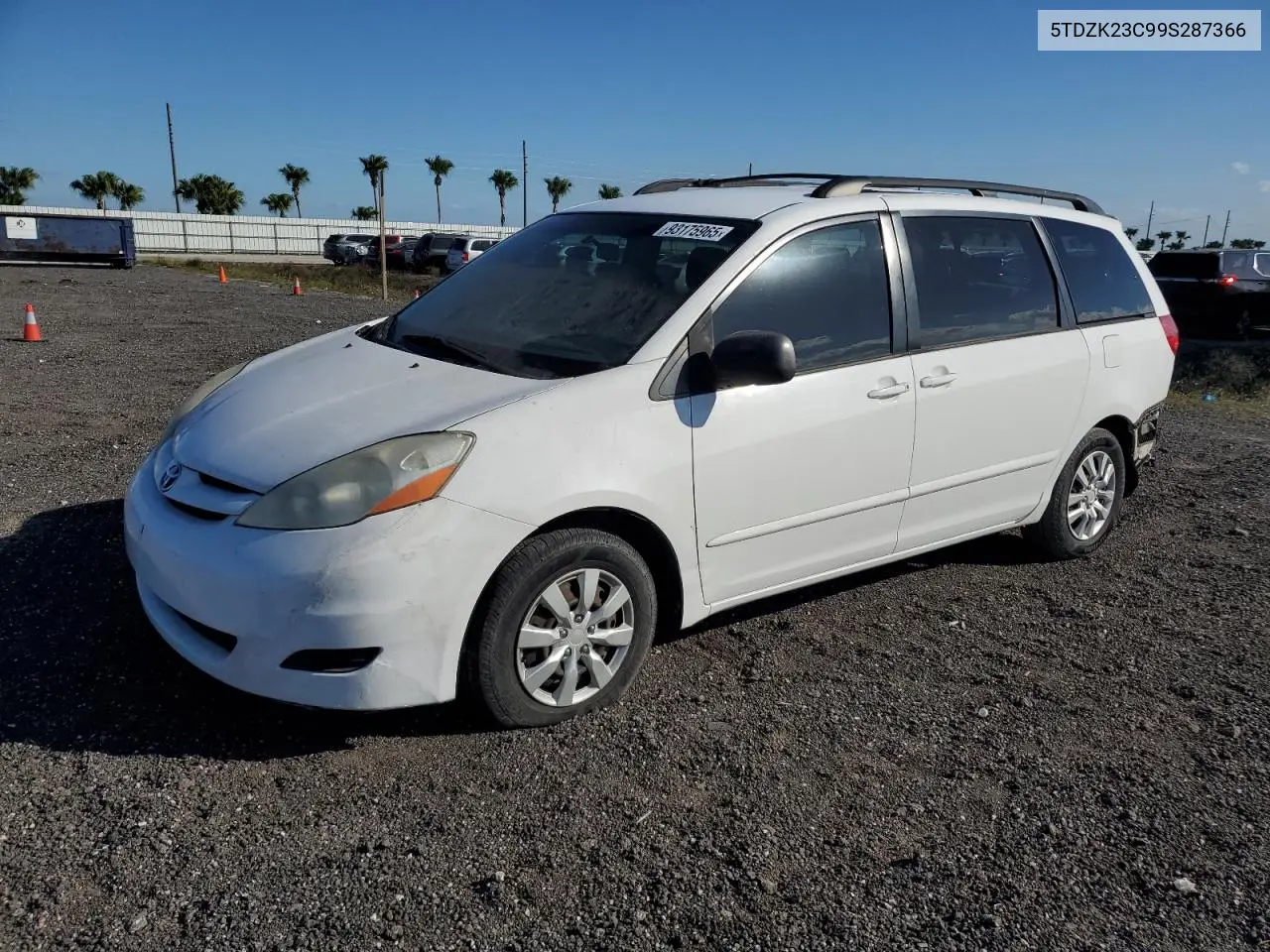 5TDZK23C99S287366 2009 Toyota Sienna Ce