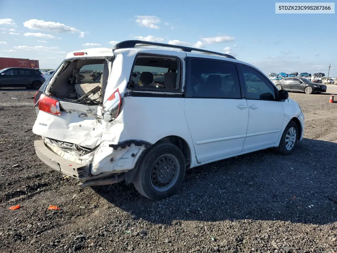 5TDZK23C99S287366 2009 Toyota Sienna Ce
