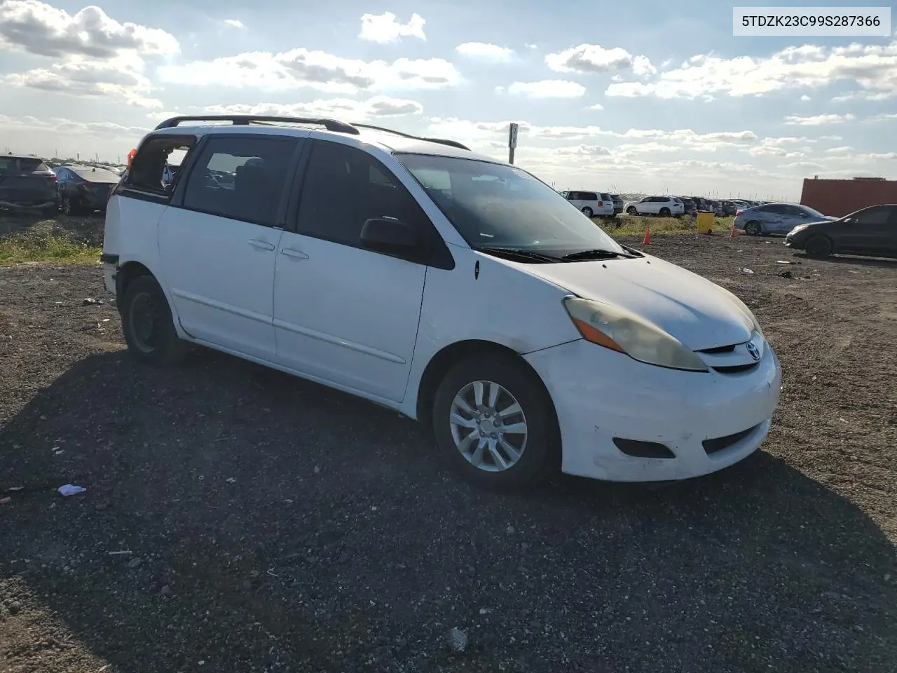5TDZK23C99S287366 2009 Toyota Sienna Ce