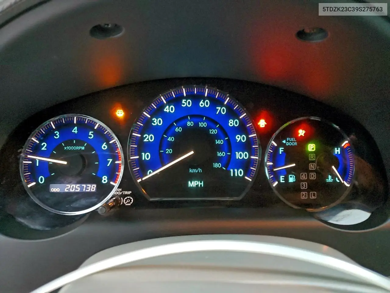 5TDZK23C39S275763 2009 Toyota Sienna Ce