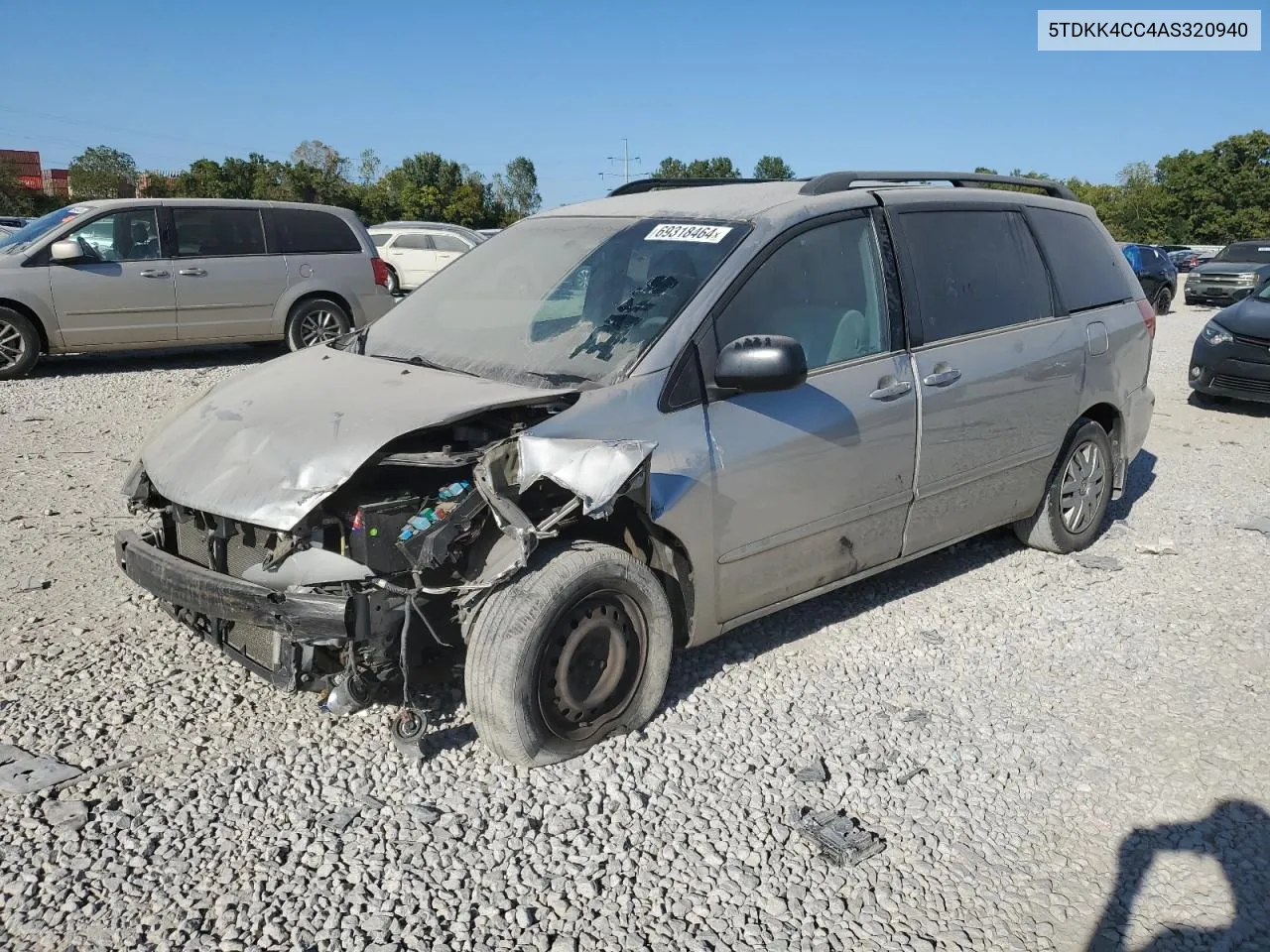 5TDKK4CC4AS320940 2010 Toyota Sienna Ce