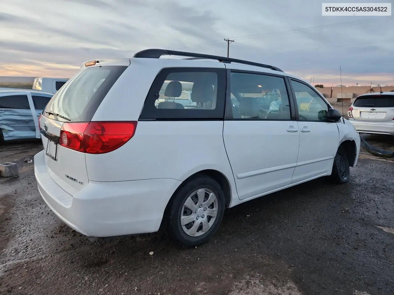 5TDKK4CC5AS304522 2010 Toyota Sienna Ce