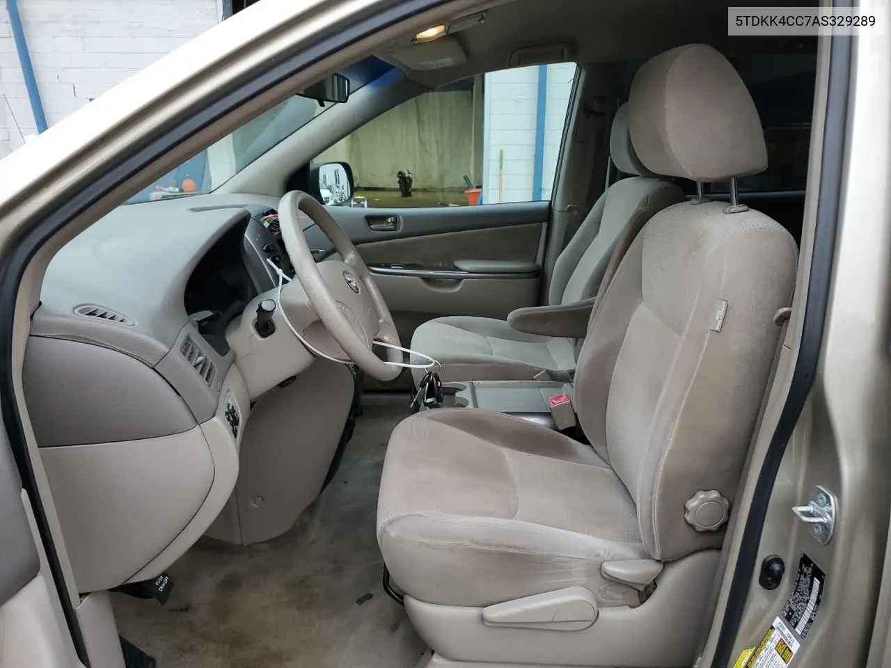 5TDKK4CC7AS329289 2010 Toyota Sienna Ce