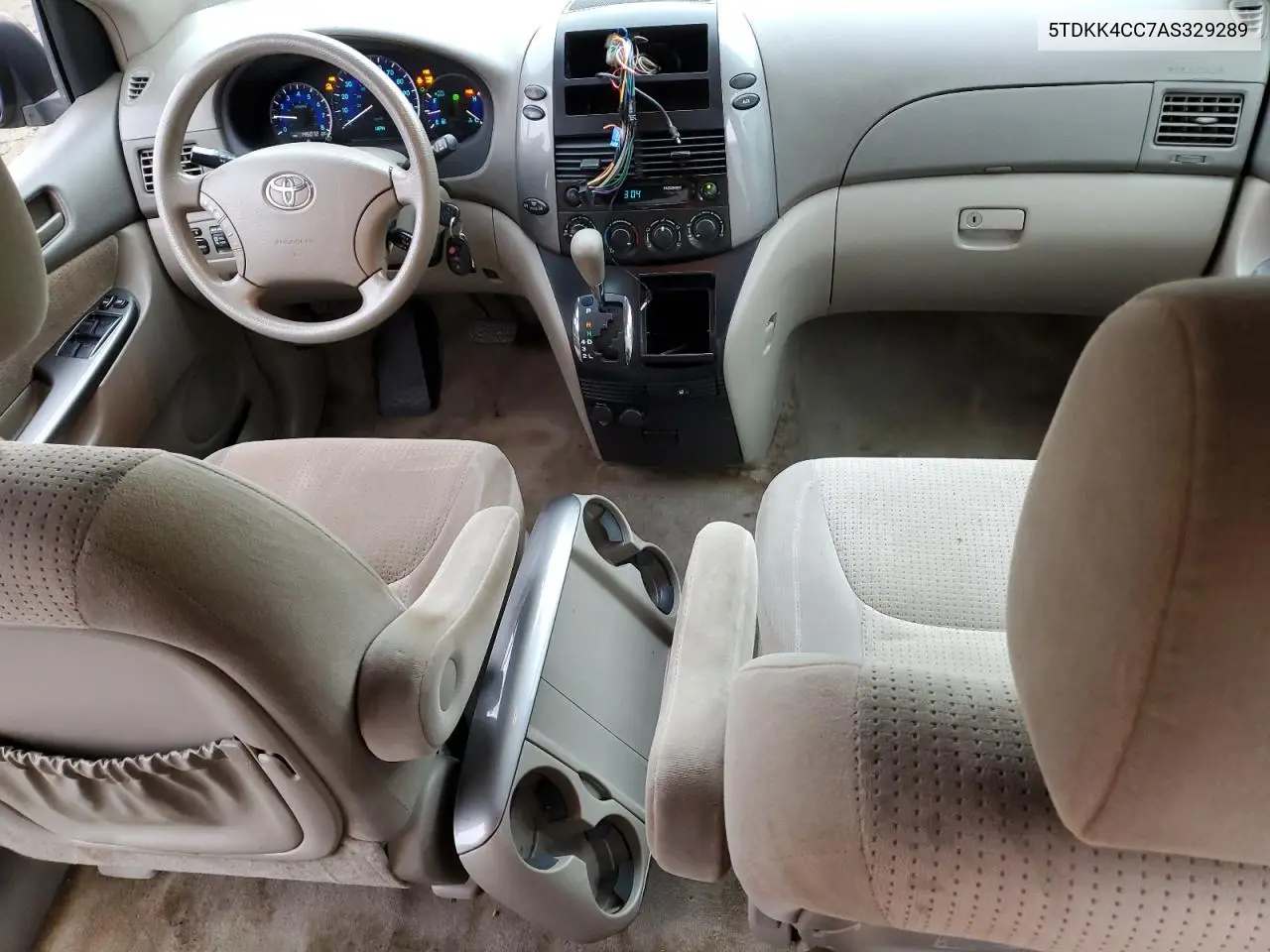 5TDKK4CC7AS329289 2010 Toyota Sienna Ce
