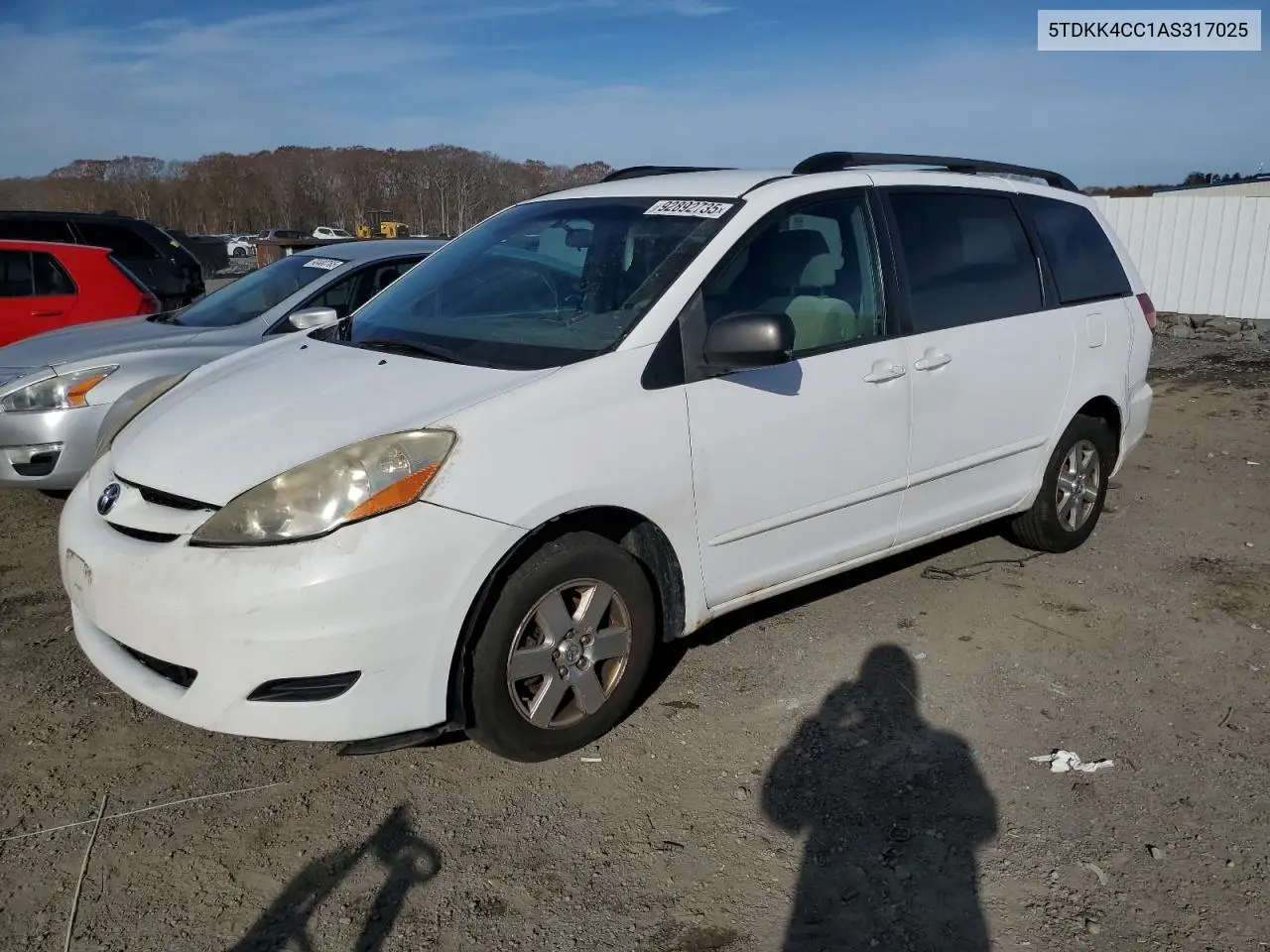 5TDKK4CC1AS317025 2010 Toyota Sienna Ce