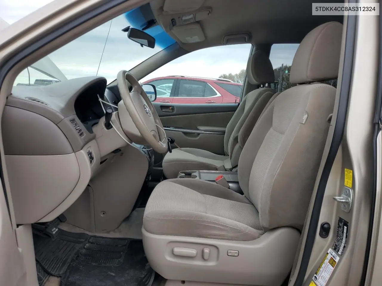 5TDKK4CC8AS312324 2010 Toyota Sienna Ce