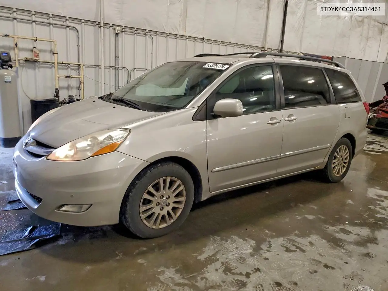 5TDYK4CC3AS314461 2010 Toyota Sienna Xle