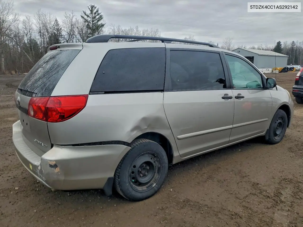 5TDZK4CC1AS292142 2010 Toyota Sienna Ce