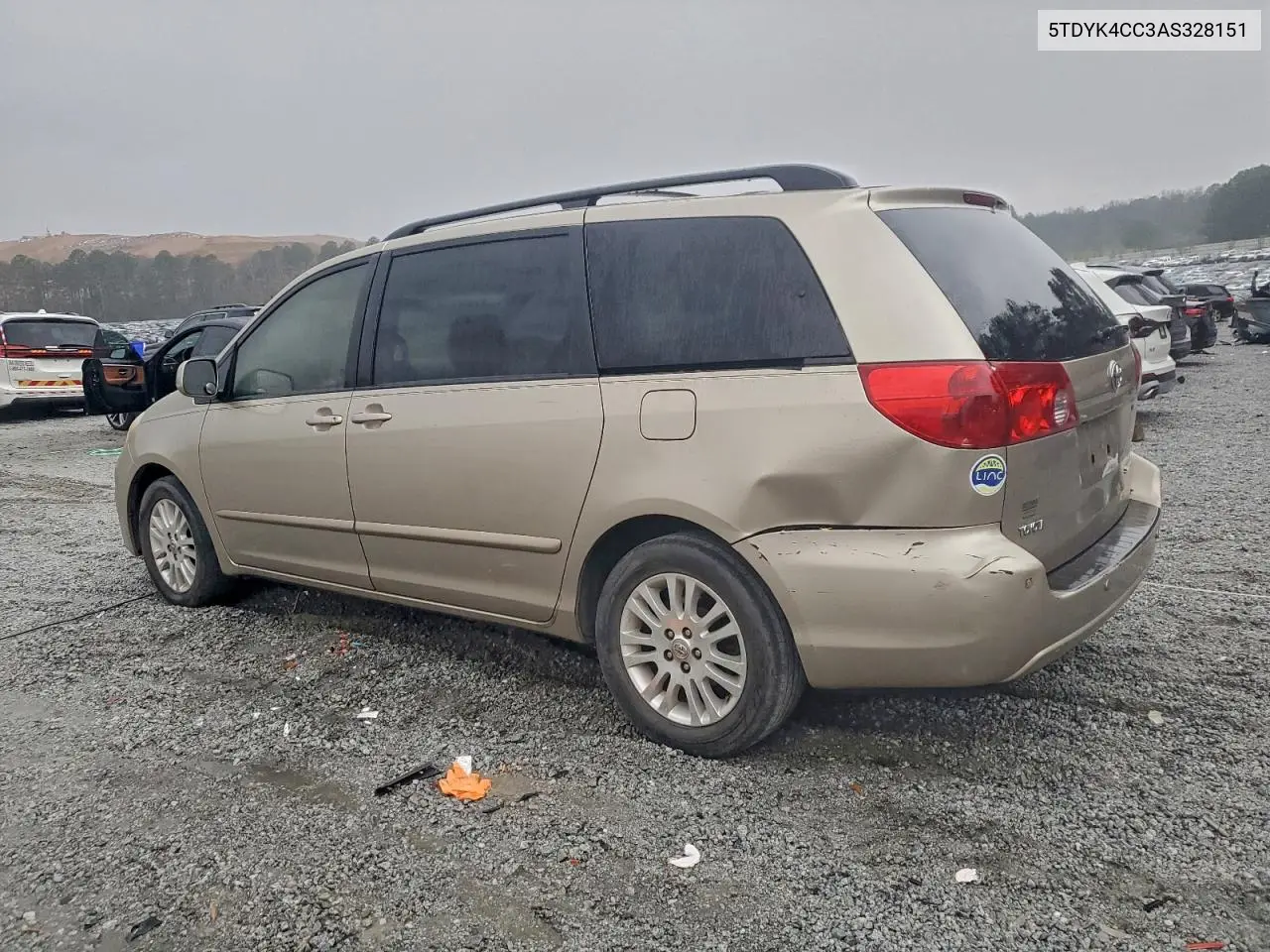 5TDYK4CC3AS328151 2010 Toyota Sienna Xle