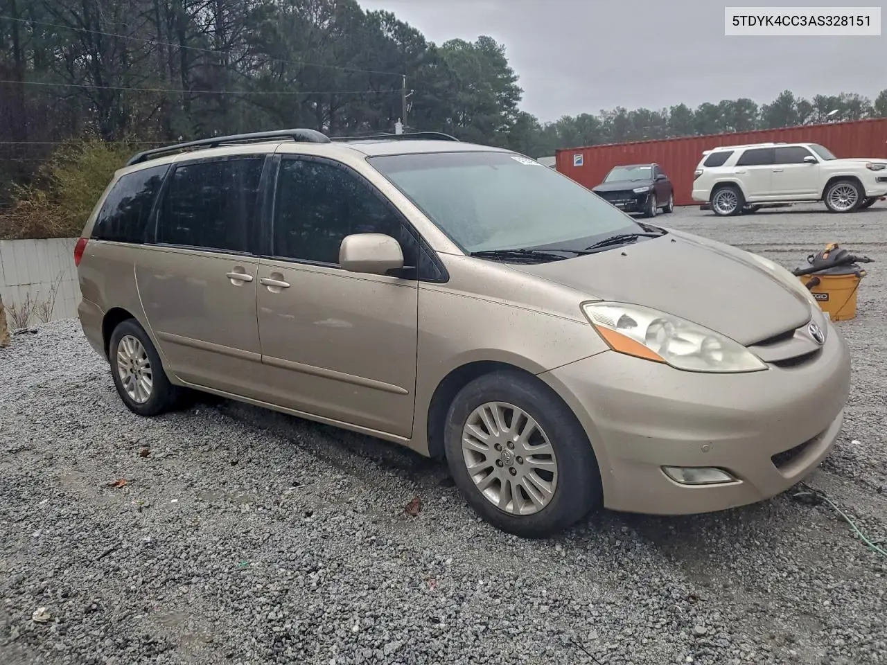 5TDYK4CC3AS328151 2010 Toyota Sienna Xle