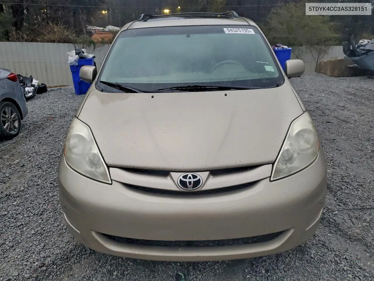 5TDYK4CC3AS328151 2010 Toyota Sienna Xle