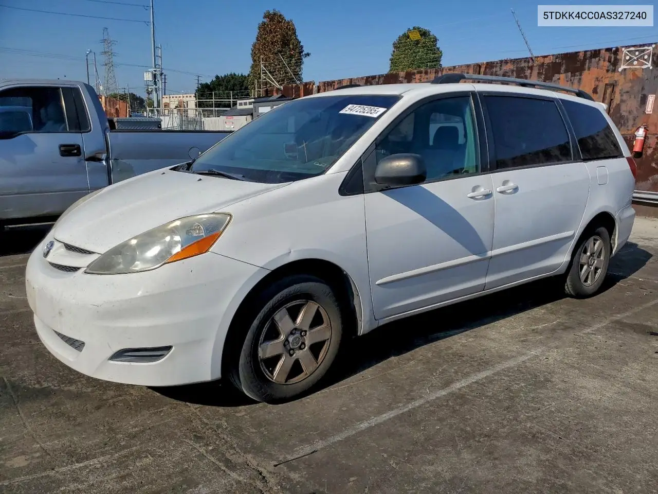 5TDKK4CC0AS327240 2010 Toyota Sienna Ce