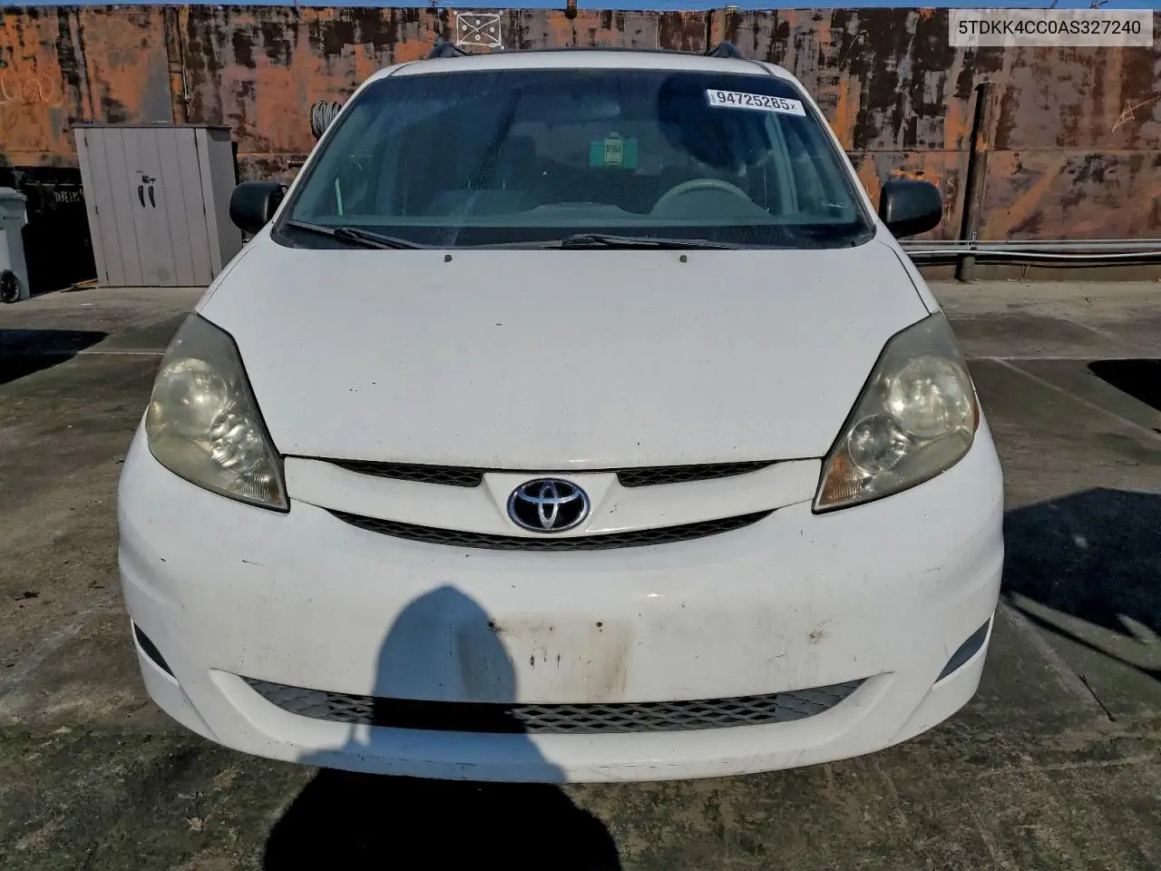 5TDKK4CC0AS327240 2010 Toyota Sienna Ce