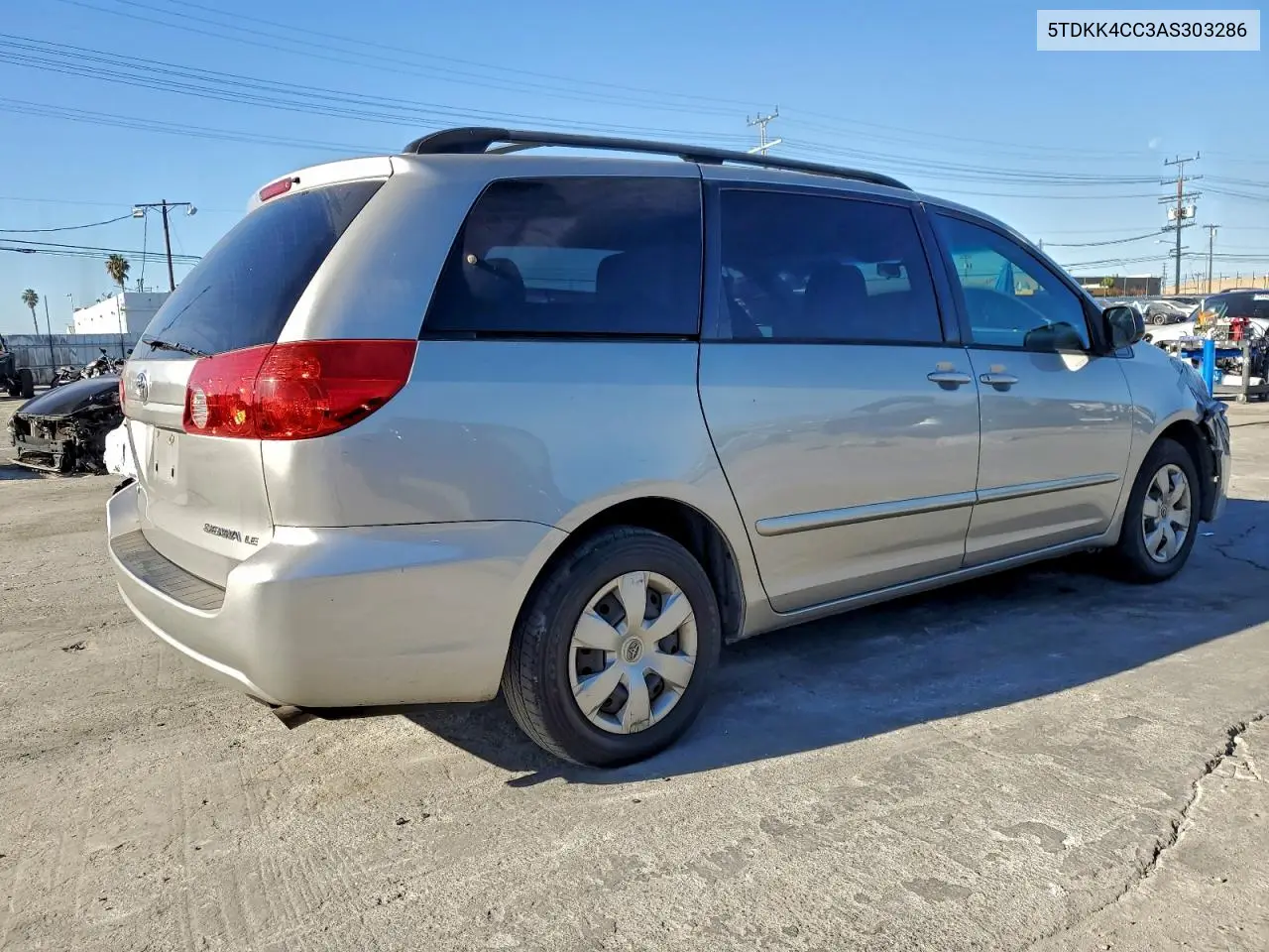 5TDKK4CC3AS303286 2010 Toyota Sienna Ce