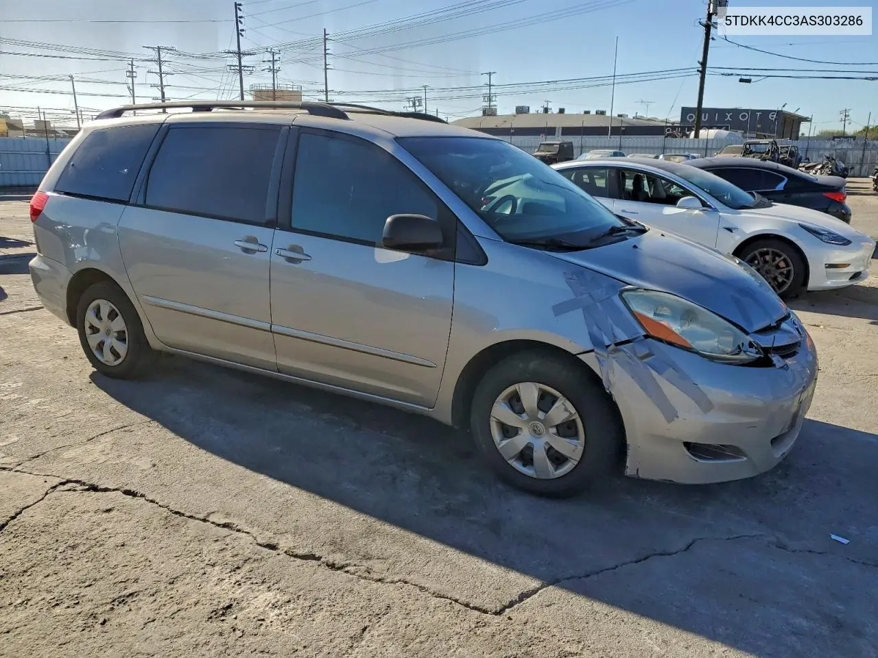 5TDKK4CC3AS303286 2010 Toyota Sienna Ce