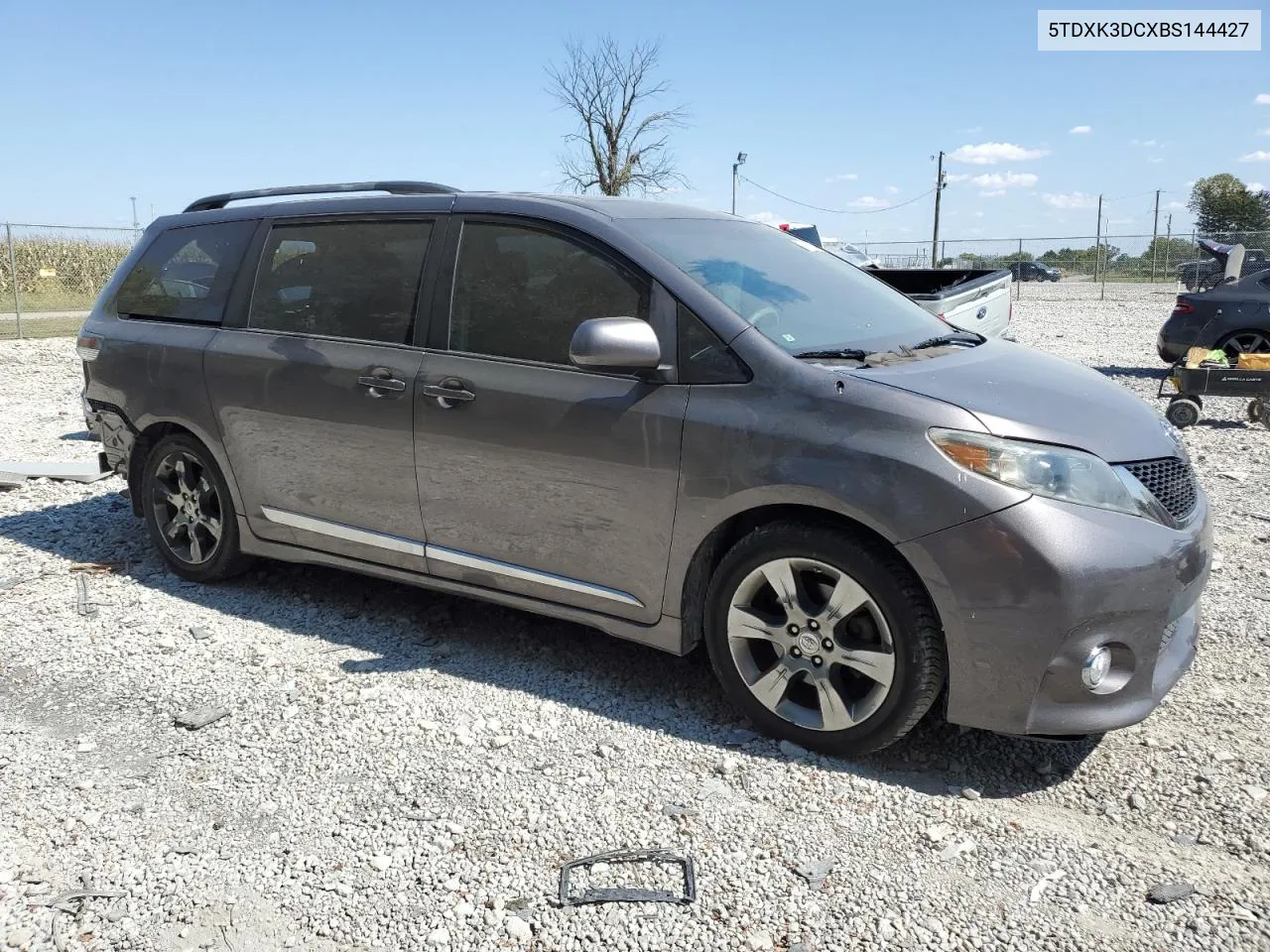 2011 Toyota Sienna Sport VIN: 5TDXK3DCXBS144427 Lot: 70369854