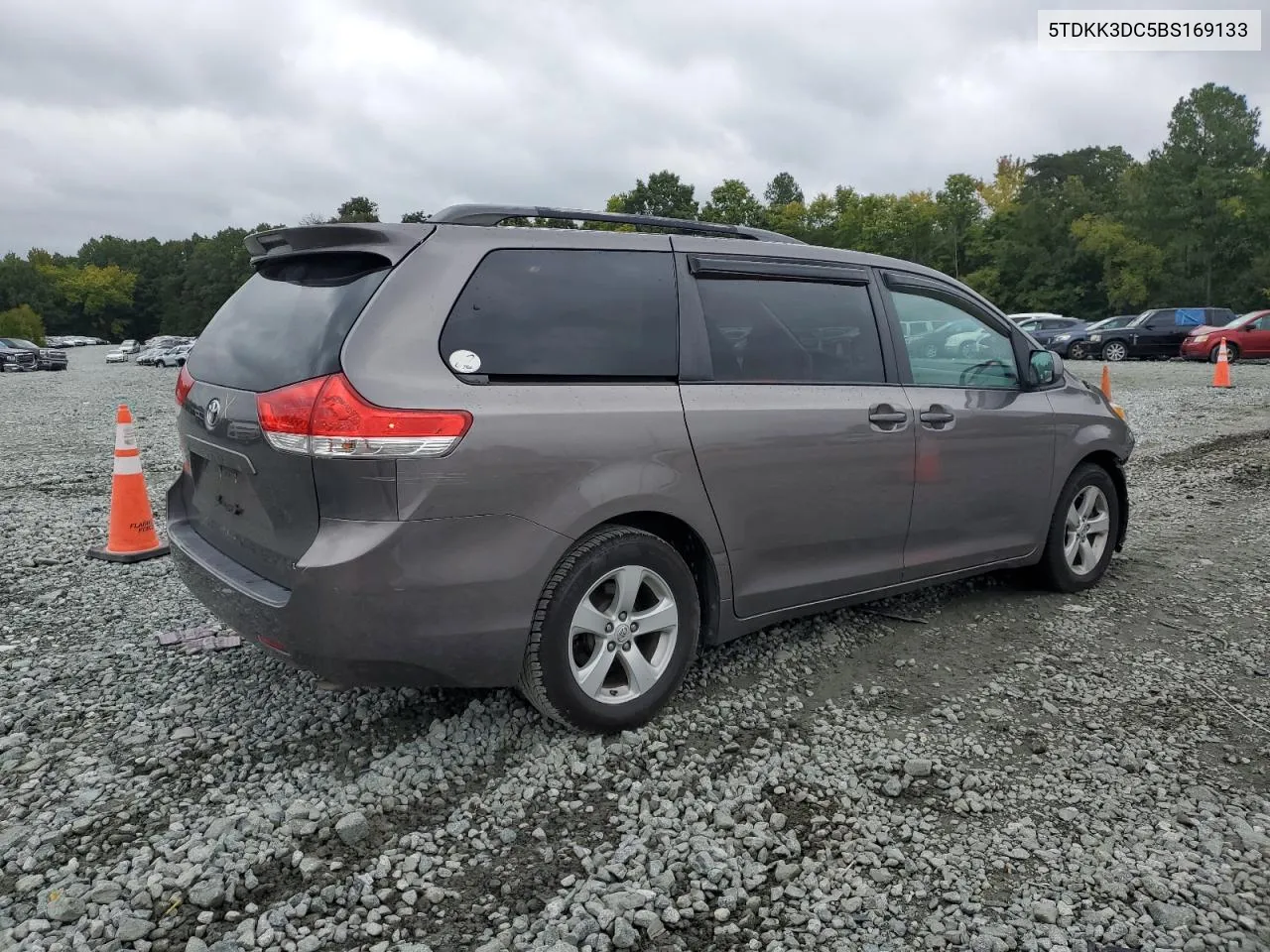 2011 Toyota Sienna Le VIN: 5TDKK3DC5BS169133 Lot: 71349134